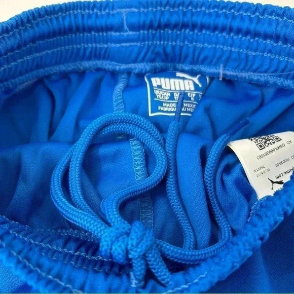 PUMA SHORTS BOYS SMALL BORUSSIA YOUTH ROYAL BLUE WHITE BASKETBALL ATHLETIC - Picture 5 of 7